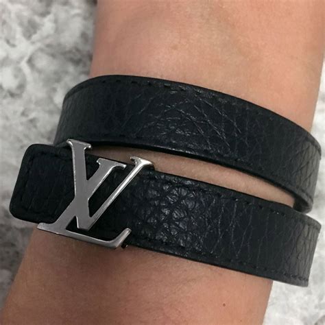 louis vuitton bracelet leather.